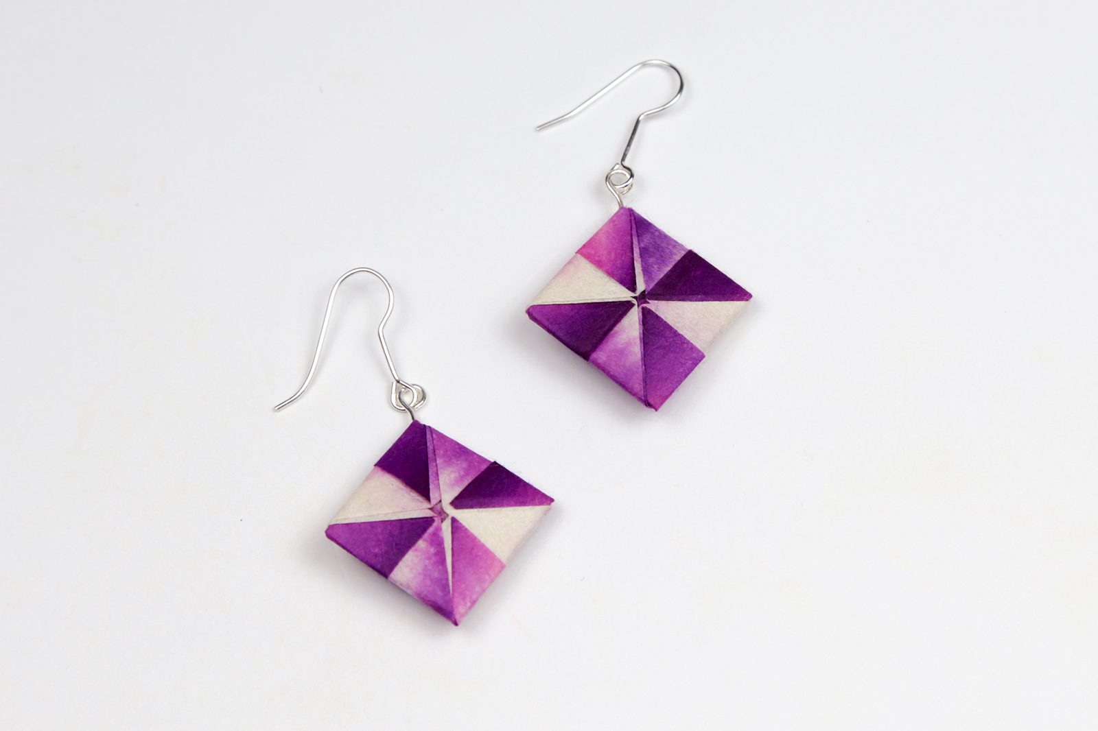 Origami Pinwheel Earrings