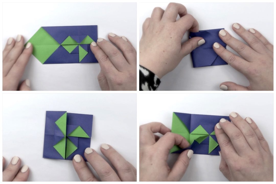 Origami Pin Tutorial Origami Pinwheel Tato Photo Tutorial Step By Step Instructions - Paper ...
