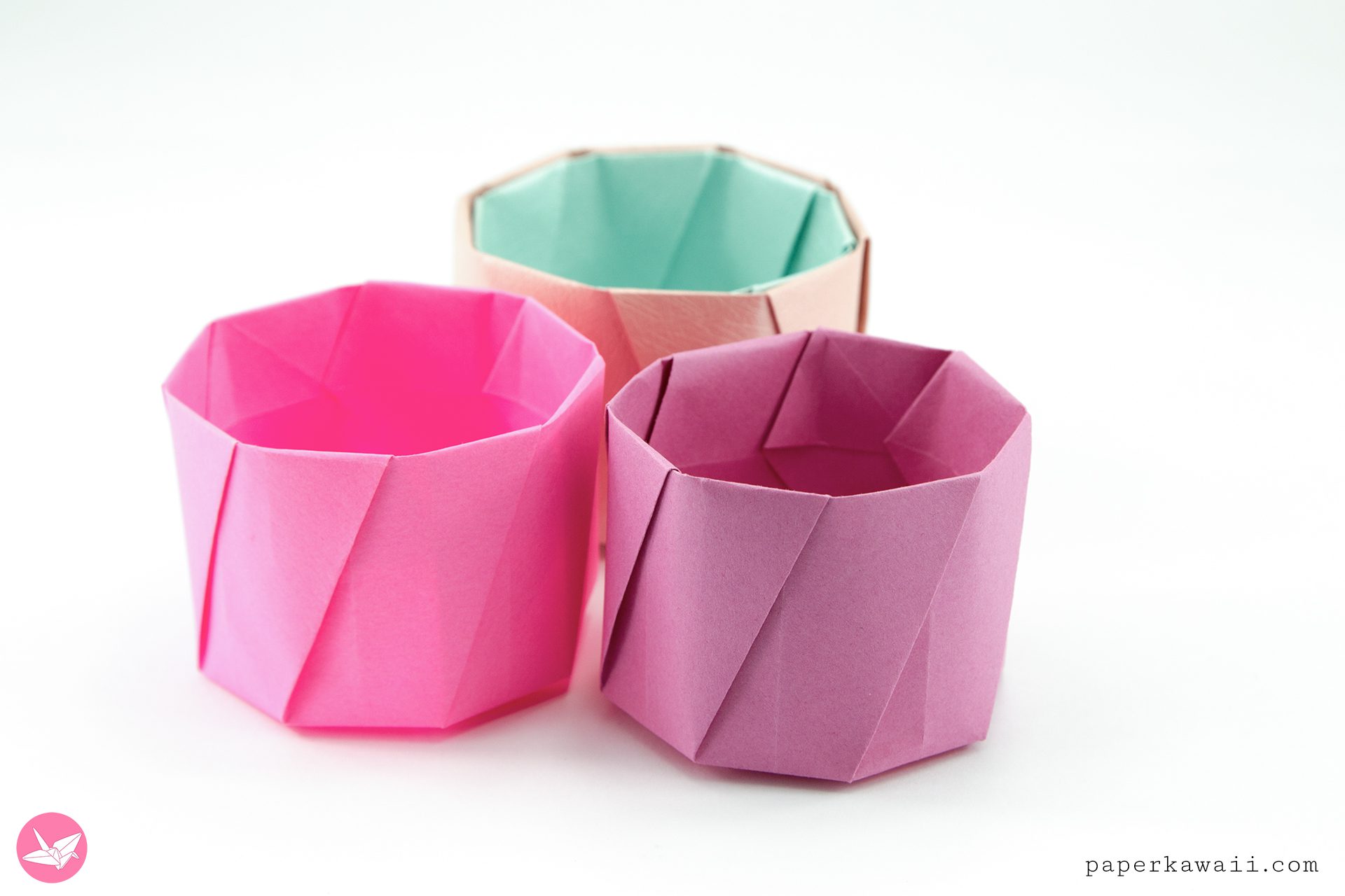 Origami Pot Tutorial Paper Kawaii 03