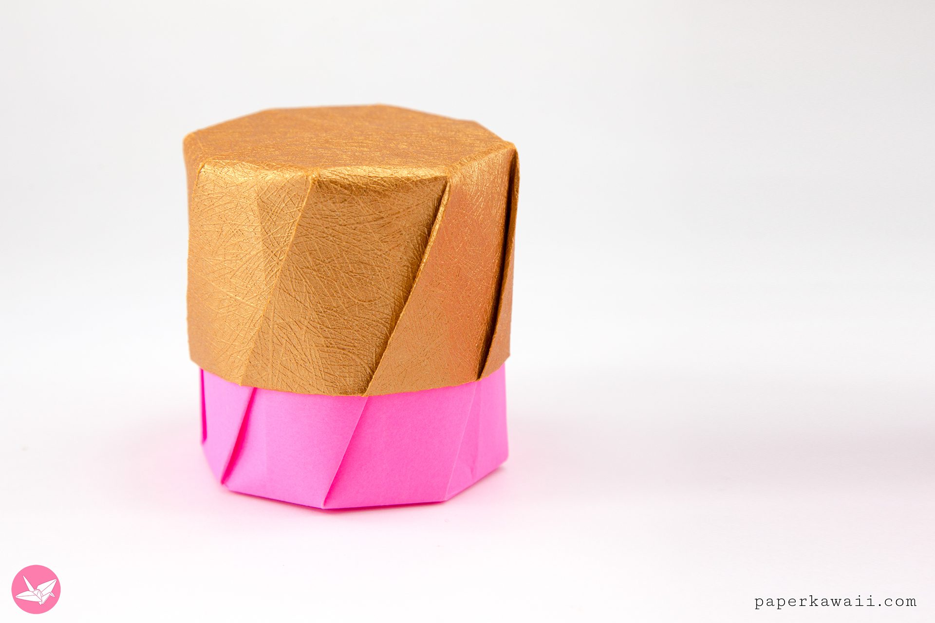 Origami Pot Tutorial Paper Kawaii 07