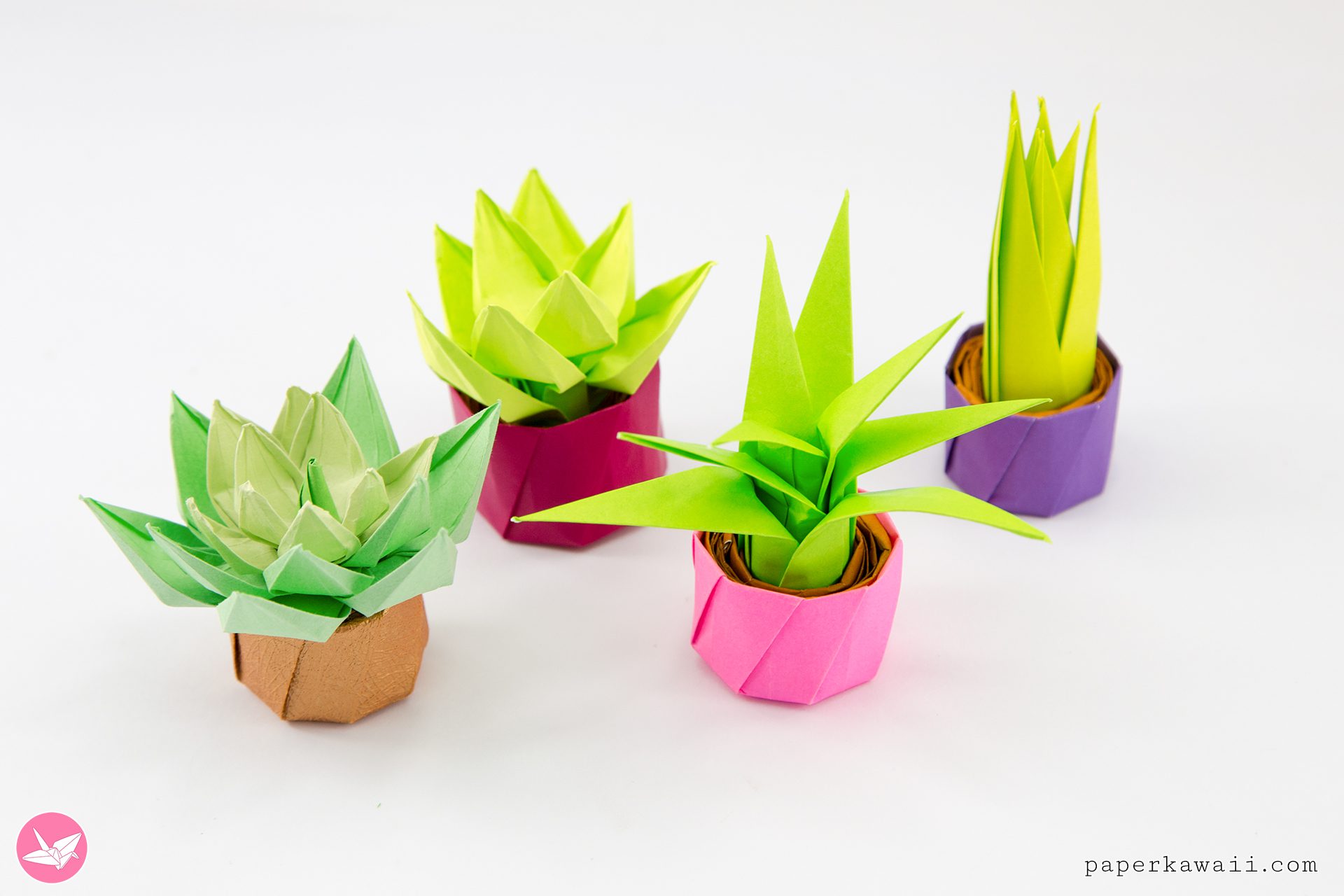 Mini Origami Succulent Plants