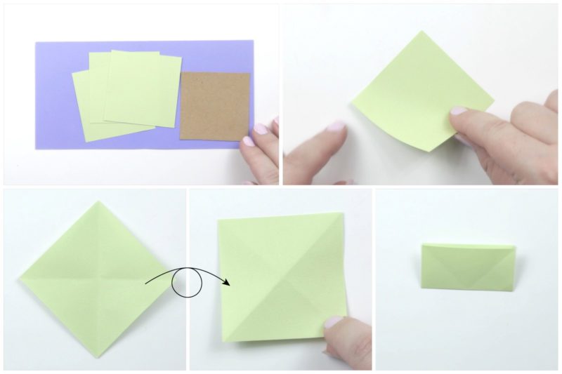Easy Origami Christmas Tree Photo Tutorial Step By Step