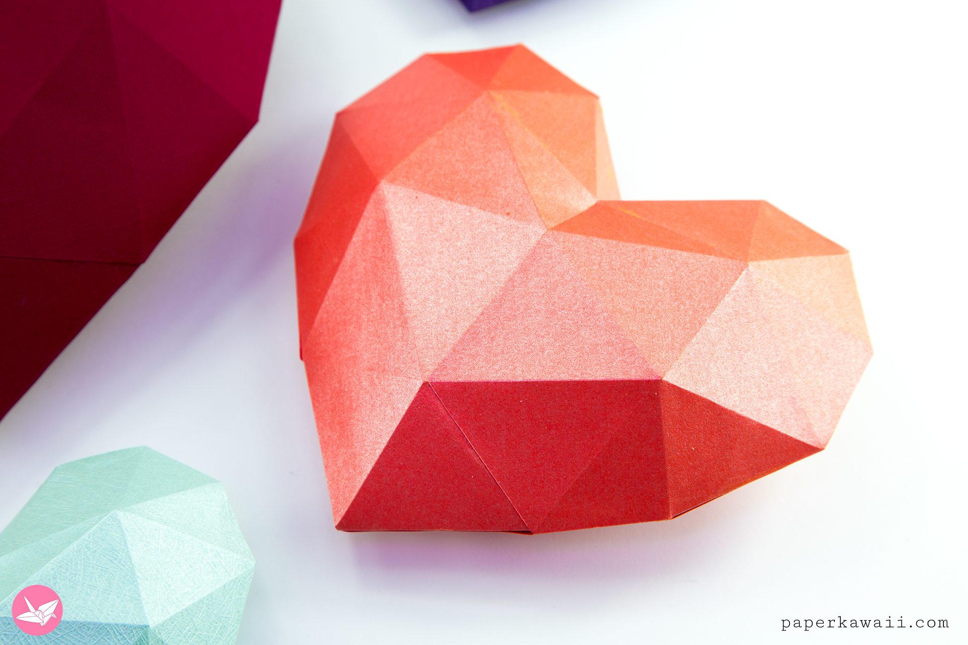 Valentines 3d Heart Diy Paper Kawaii 09 1