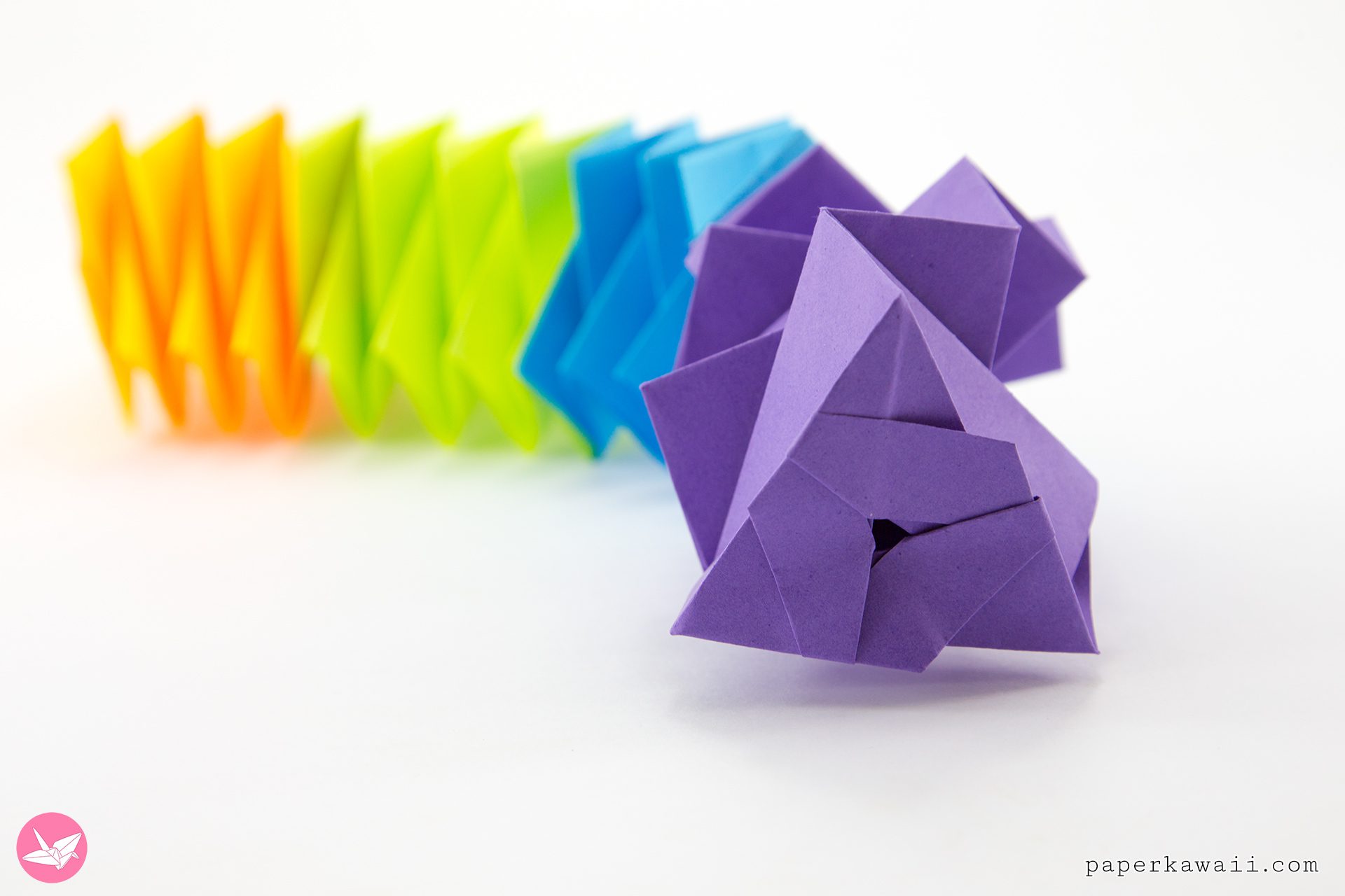 Magic Origami Spring Toy Paper Kawaii 03