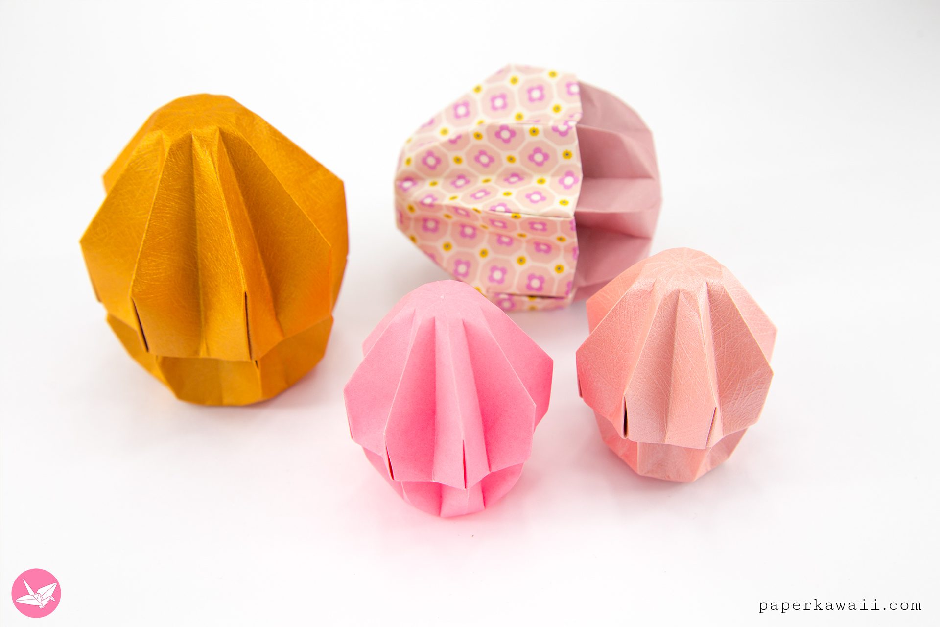 Origami Easter Egg Box Tutorial Paper Kawaii 01