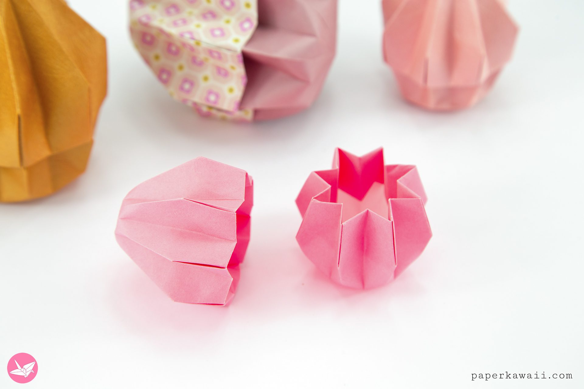 Origami Easter Egg Box Tutorial Paper Kawaii 02