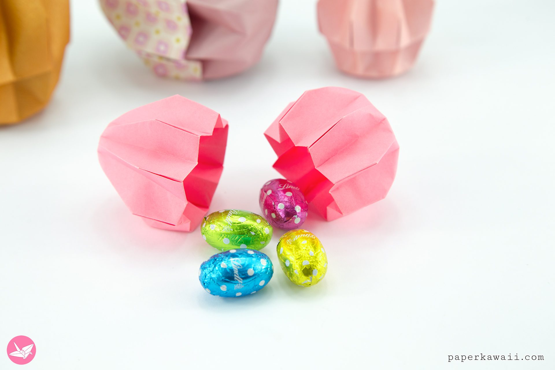 Origami Easter Egg Box Tutorial Paper Kawaii 03