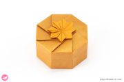 Origami Octagonal Box Tutorial Paper Kawaii 01 180x120