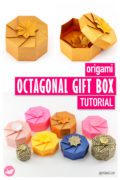 Origami Octagonal Box Tutorial Paper Kawaii 11 120x180