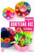 Origami Honeycomb Box Tutorial Paper Kawaii 09 120x180
