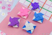 Origami Double Pinwheel Tutorial Paper Kawaii 03 180x120