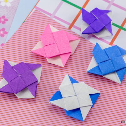 Origami Double Pinwheel Tutorial Paper Kawaii 03