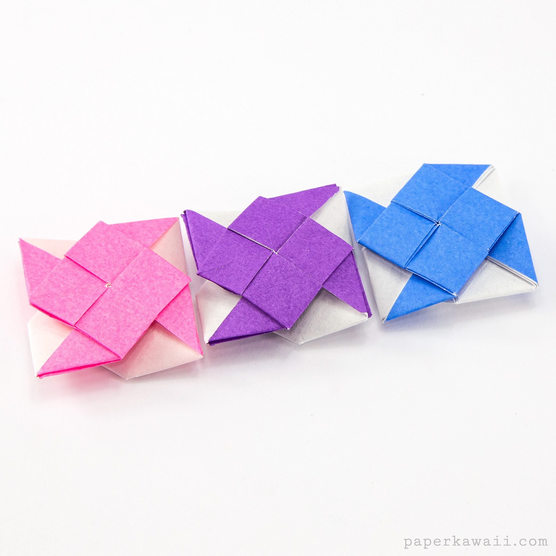 Origami Double Pinwheel Tutorial Paper Kawaii 08