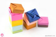 Origami Stacking Box Tutorial - Spice Boxes