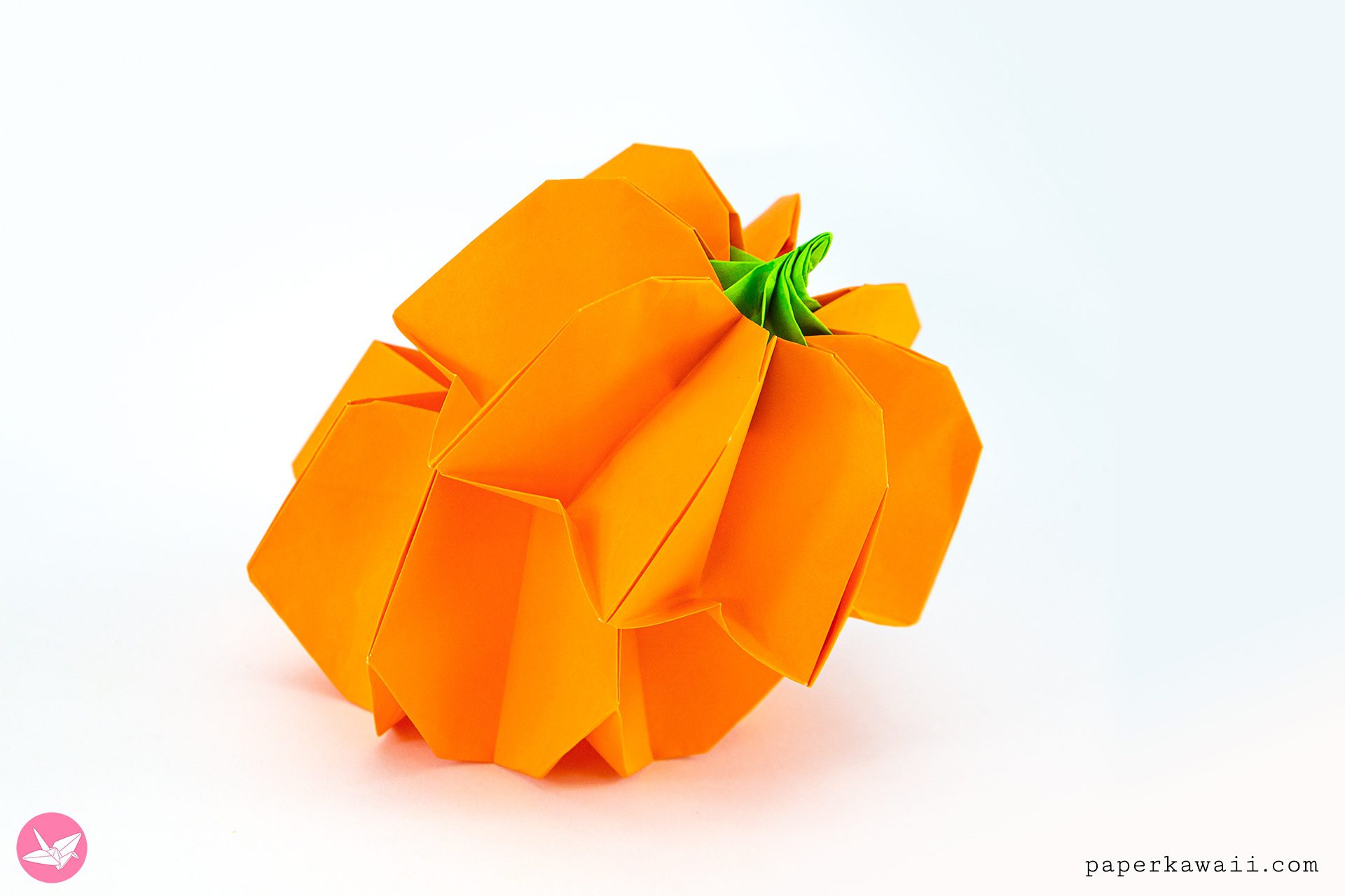 Origami Pumpkin Box Tutorial Paper Kawaii 03