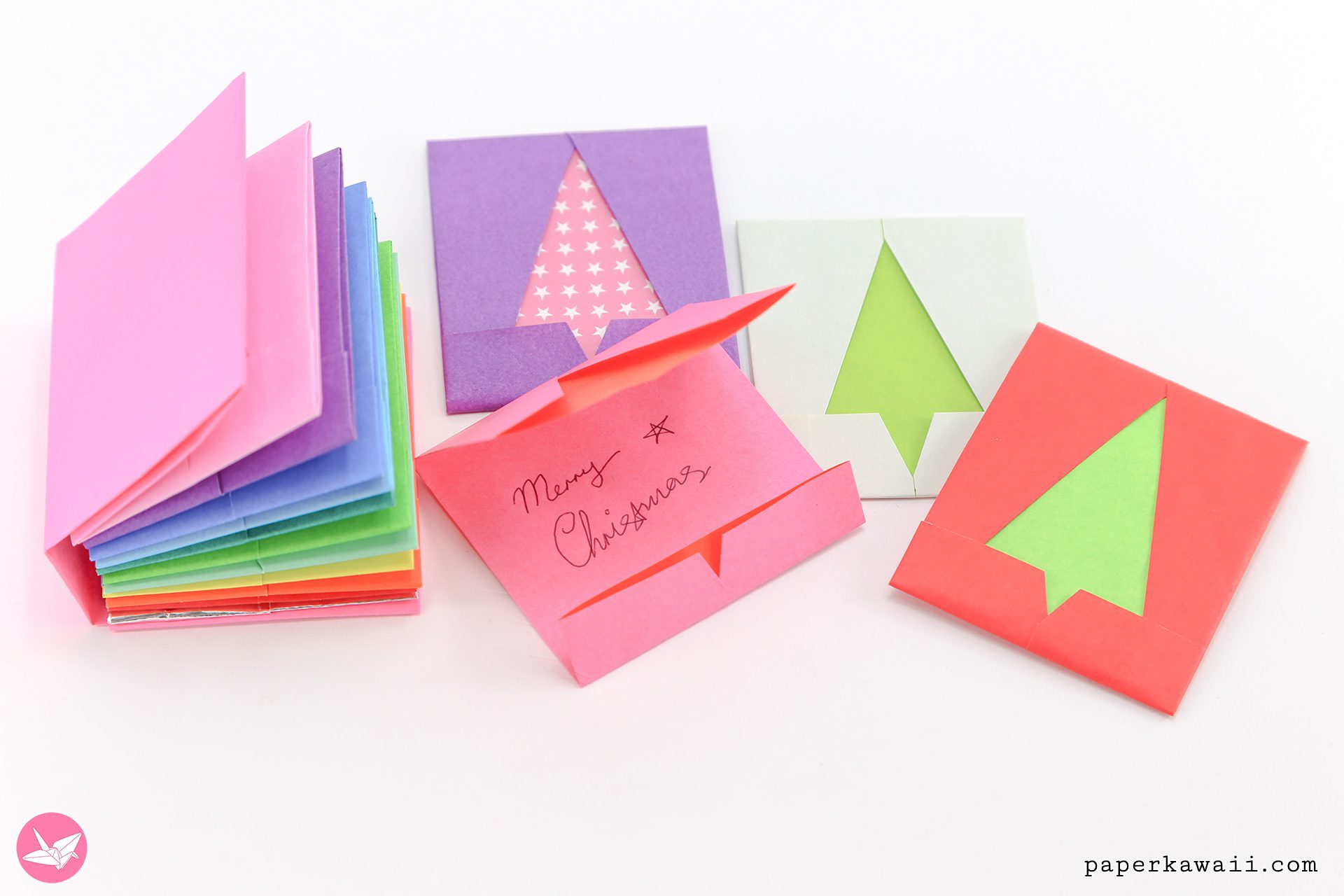 Origami Christmas Tree Envelope