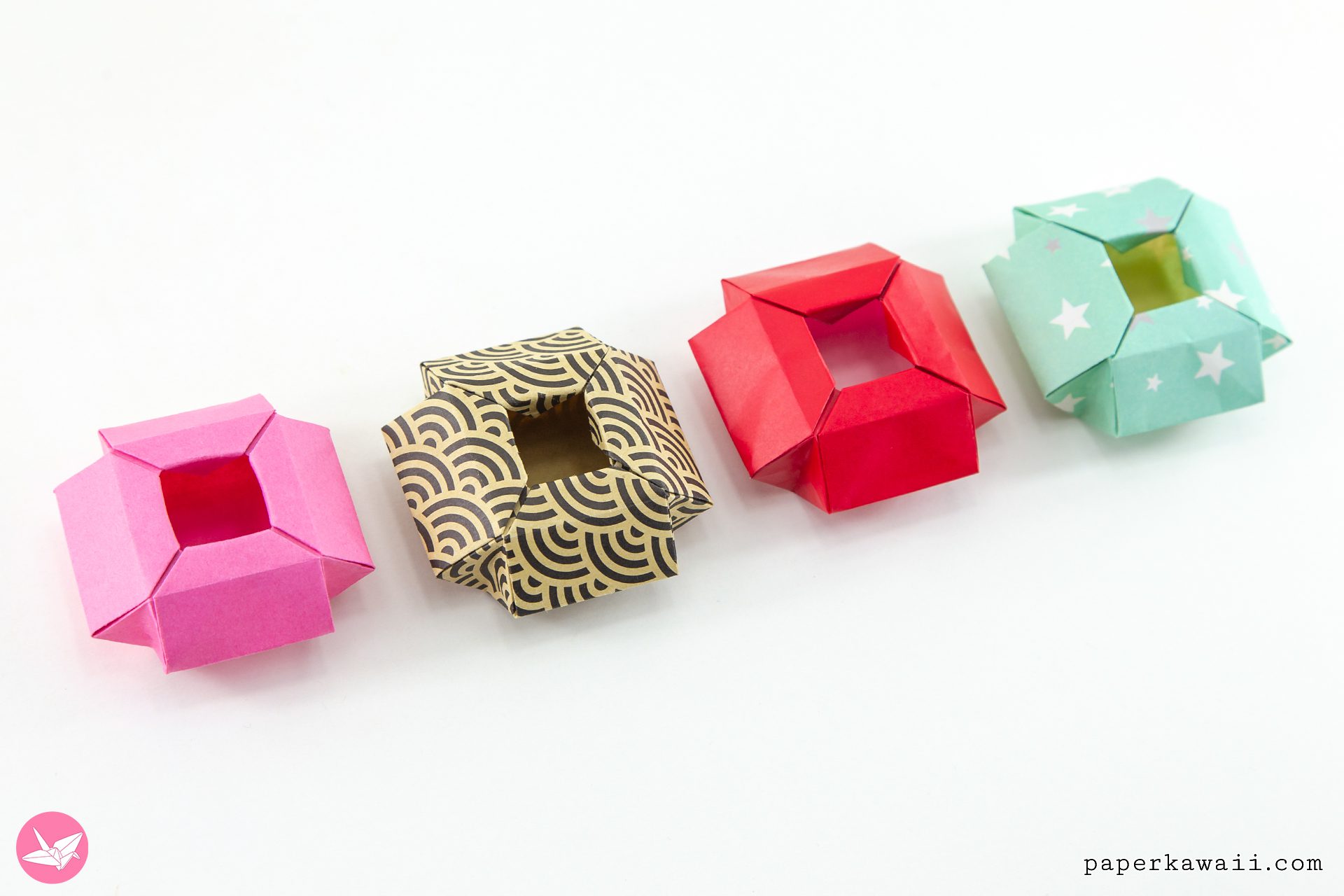 Geometric Origami Box Pot Tutorial Paper Kawaii 02 1