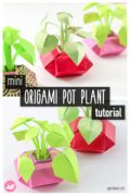 Mini Origami Pot Plant Tutorial Paper Kawaii 01 120x180