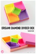 Origami Diamond Divider Box Tutorial Paper Kawaii 06 120x180