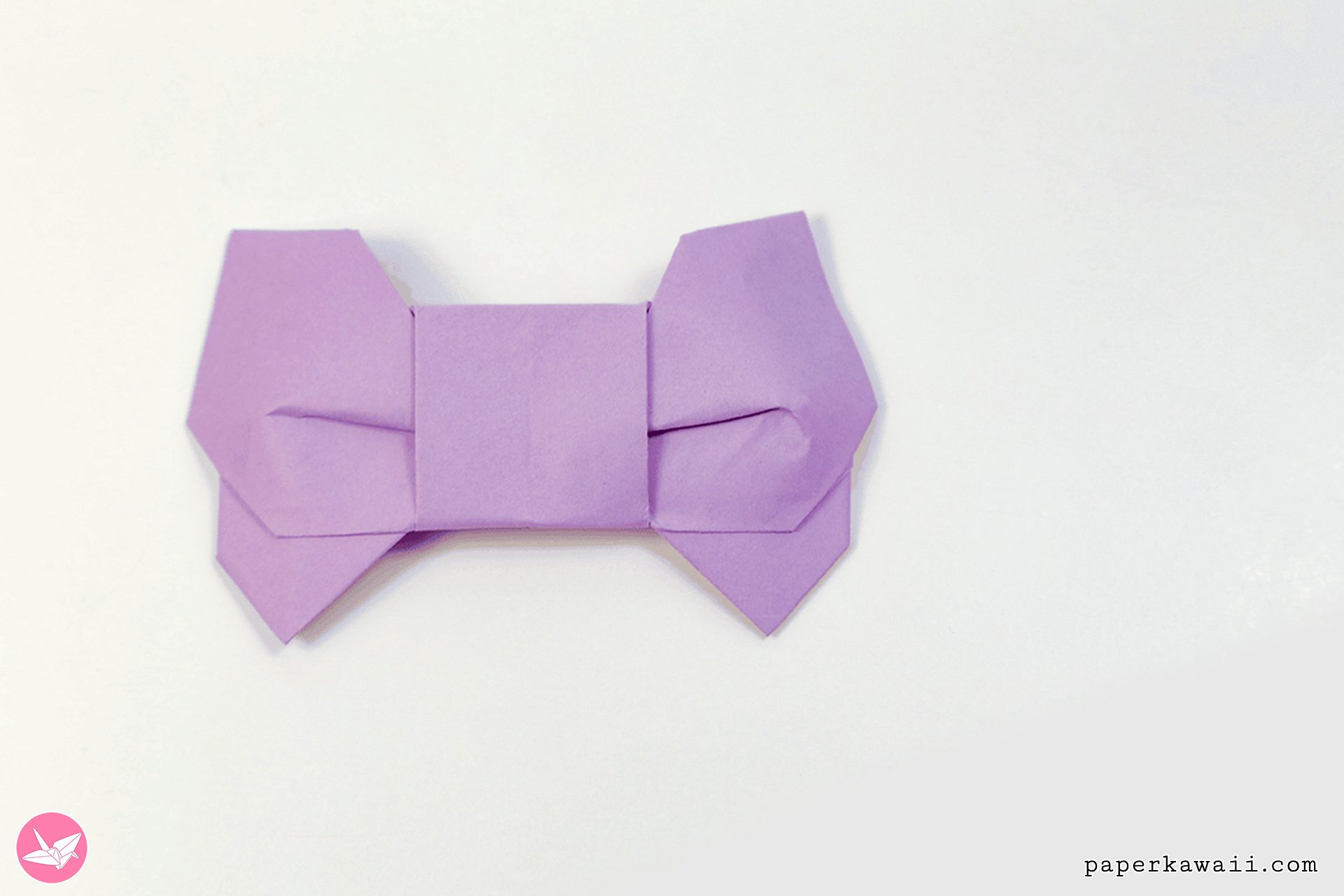 3d Origami Bow Tutorial Paper Kawaii 02