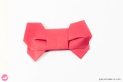 3d Origami Bow Tutorial Paper Kawaii 04 180x120