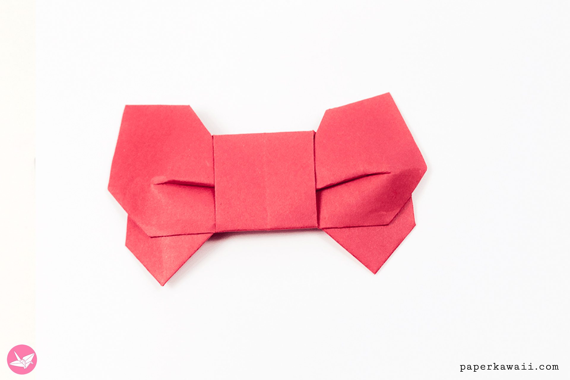3d Origami Bow Tutorial Paper Kawaii 04