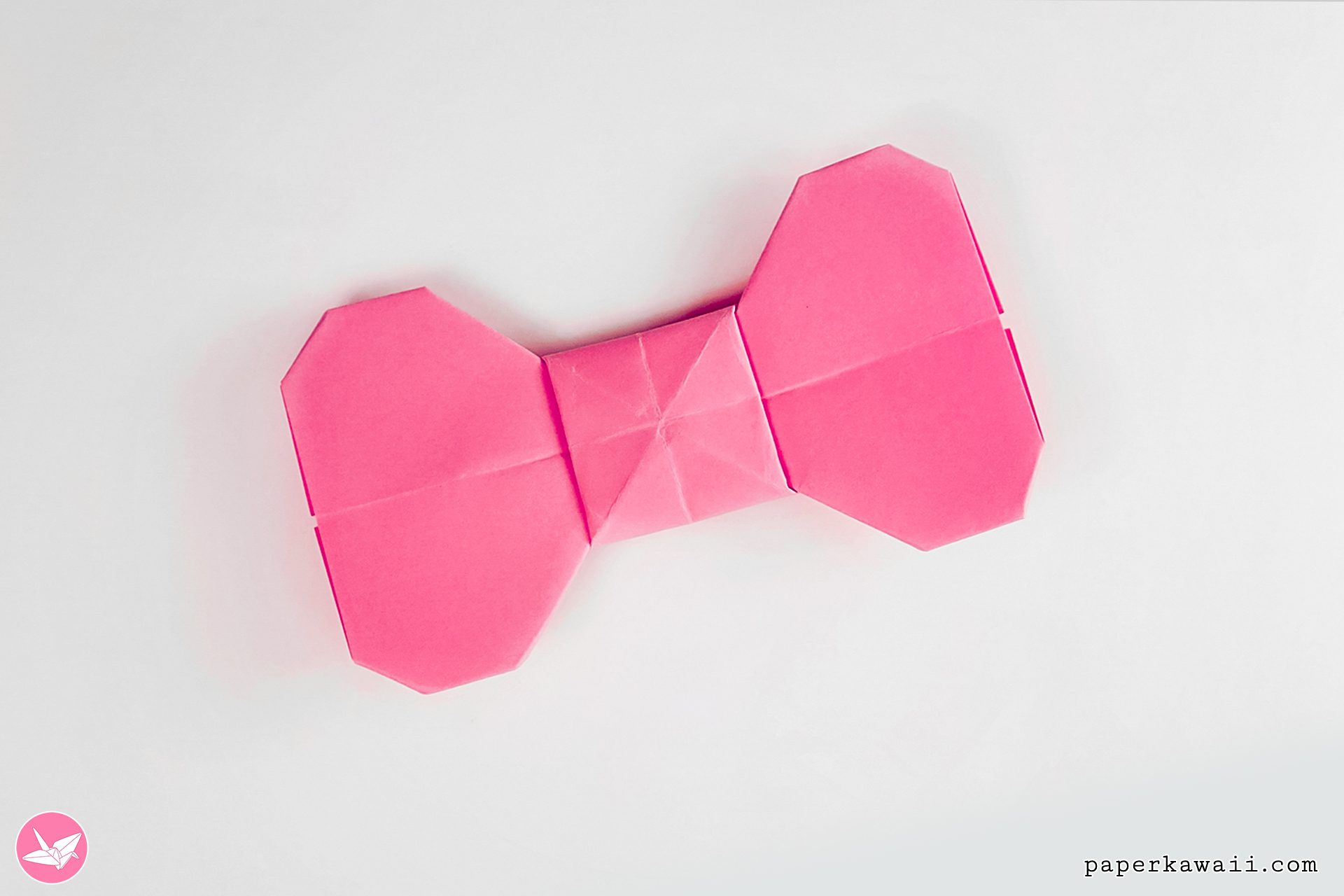 Easy Origami Bow Ribbon Tutorial Paper Kawaii 1