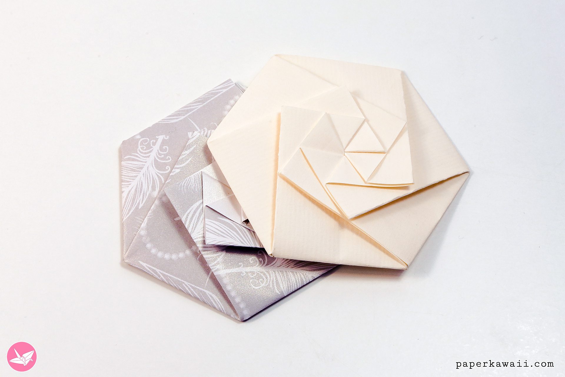 Hexagonal Origami Envelope Tutorial Paper Kawaii 02