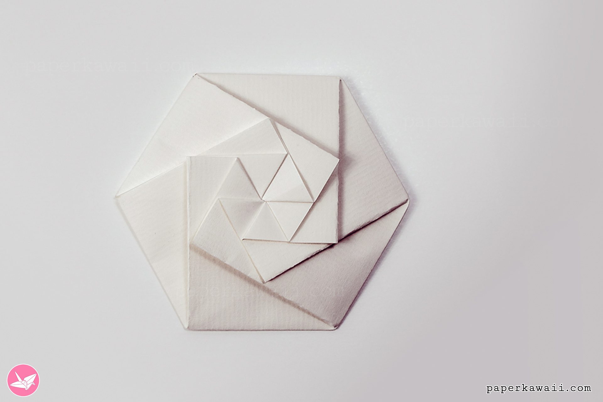 Hexagonal Origami Envelope Tutorial Paper Kawaii 04