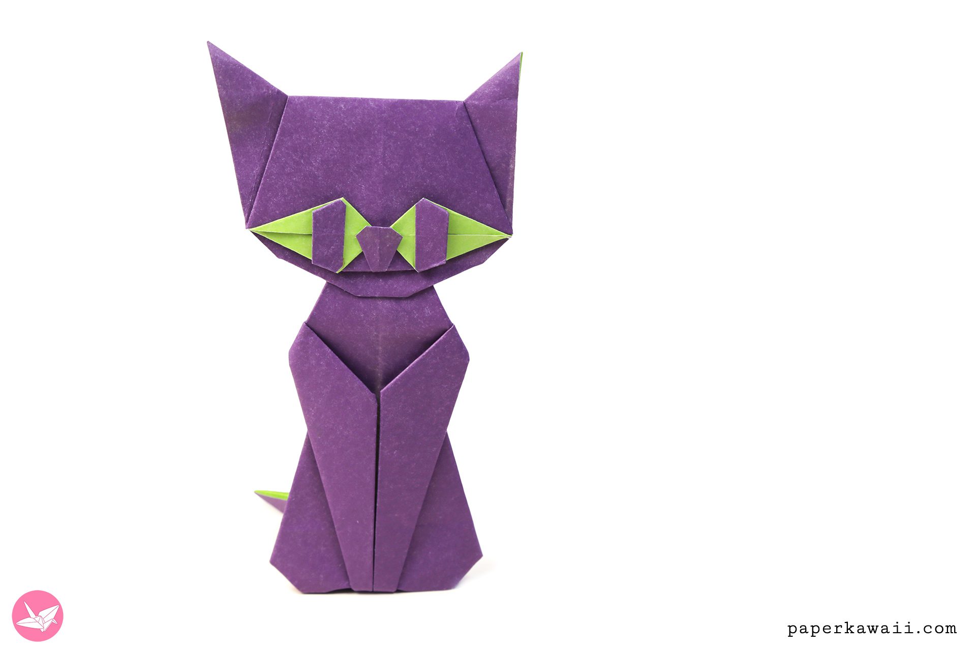 Modular Oriagmi Cat Tutorial Paper Kawaii 01