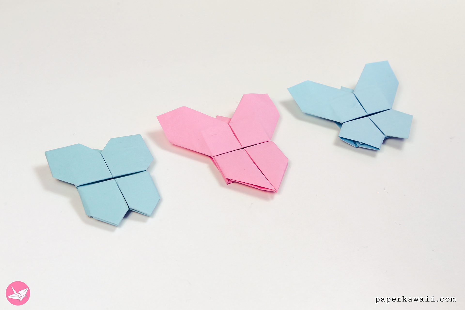 Origami Butterfly Tutorial Paper Kawaii 01