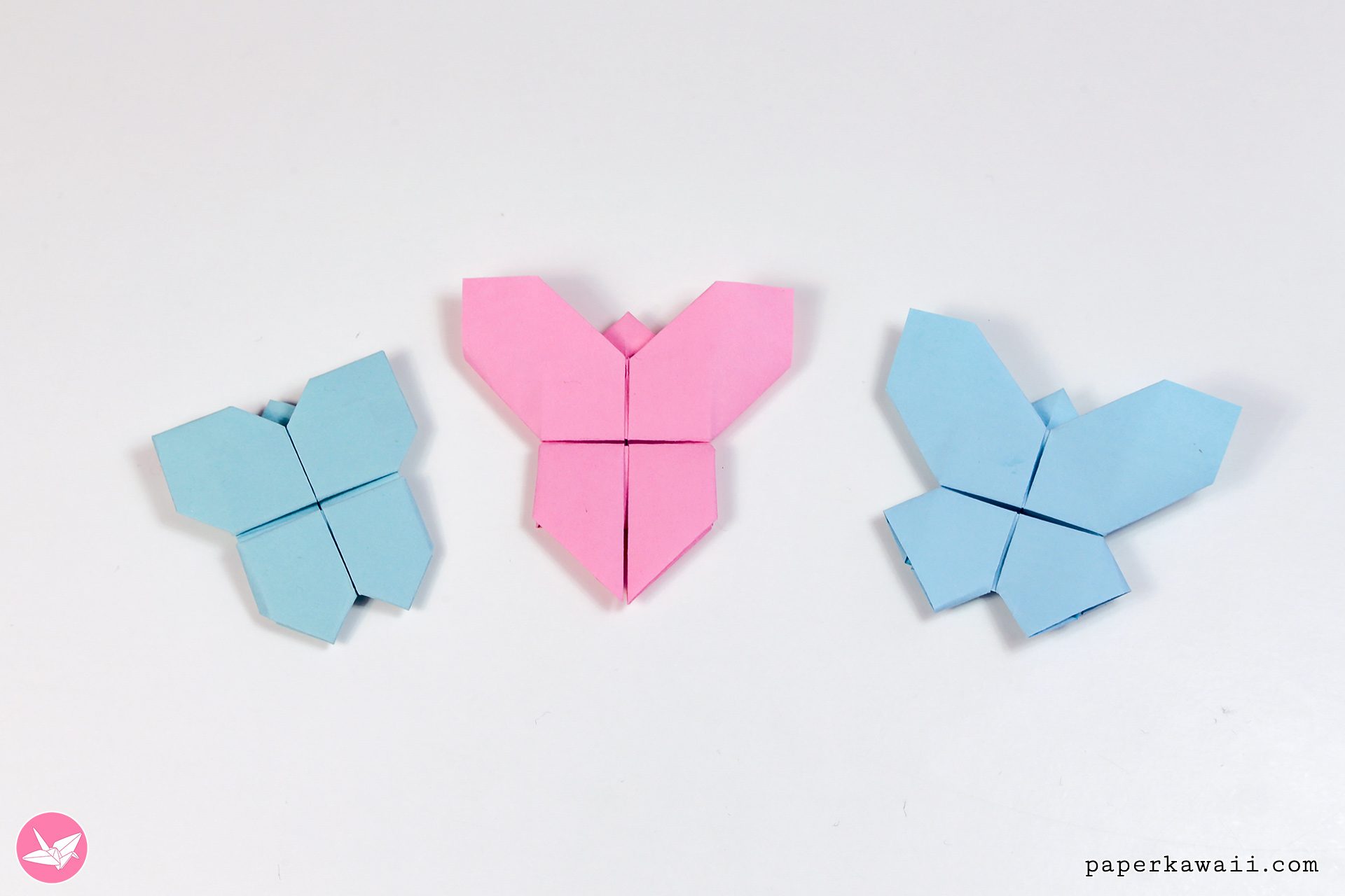 Origami Butterfly Tutorial Paper Kawaii 02