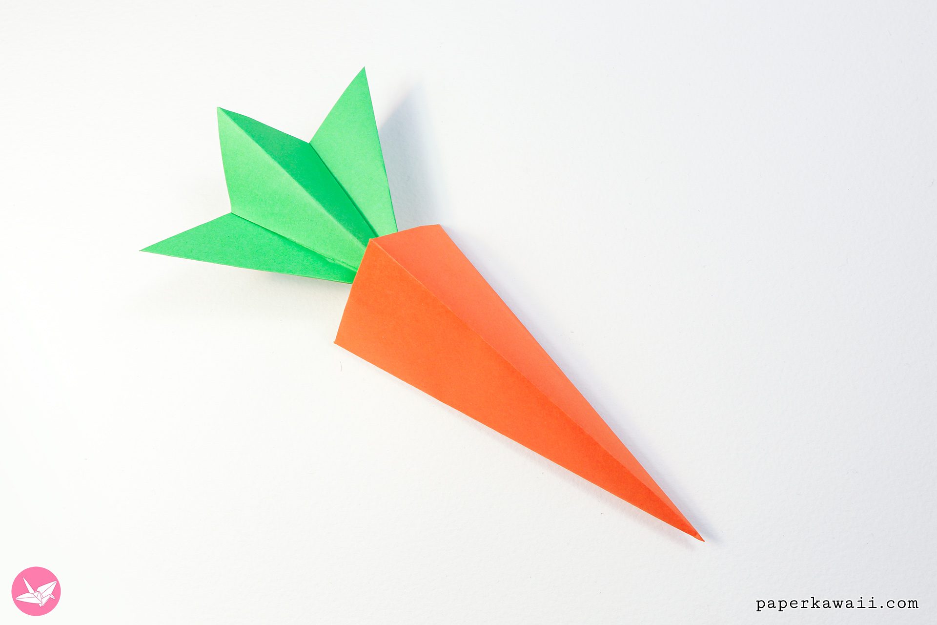 Origami Carrot Box Tutorial Paper Kawaii 02