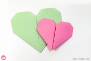 Origami Easy Heart Tutorial Paper Kawaii 01 180x120