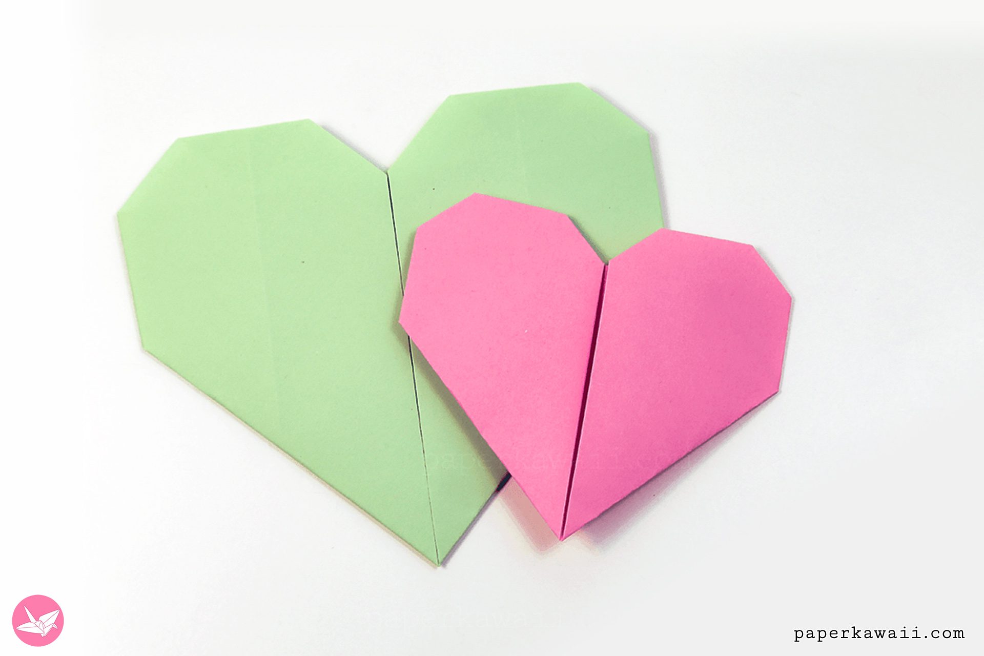 Origami Easy Heart Tutorial Paper Kawaii 01