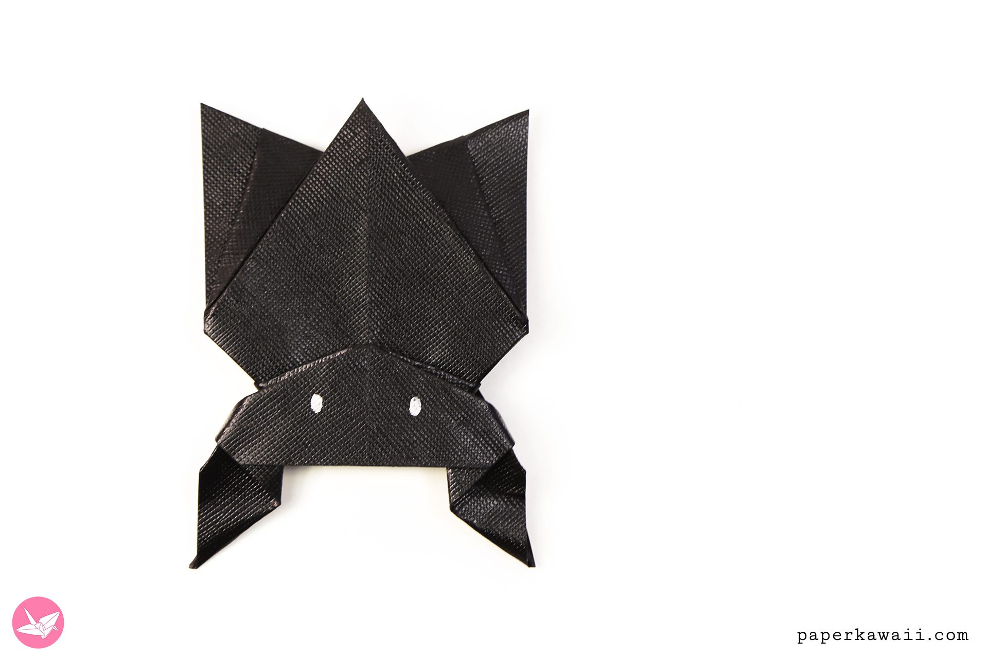 Origami Hanging Bat Tutorial Paper Kawaii 03