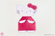 Origami Hello Kitty Tutorial Paper Kawaii 01