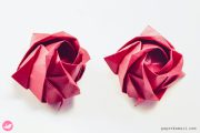 Origami Kawasaki Rose Tutorial Paper Kawaii 01 180x120