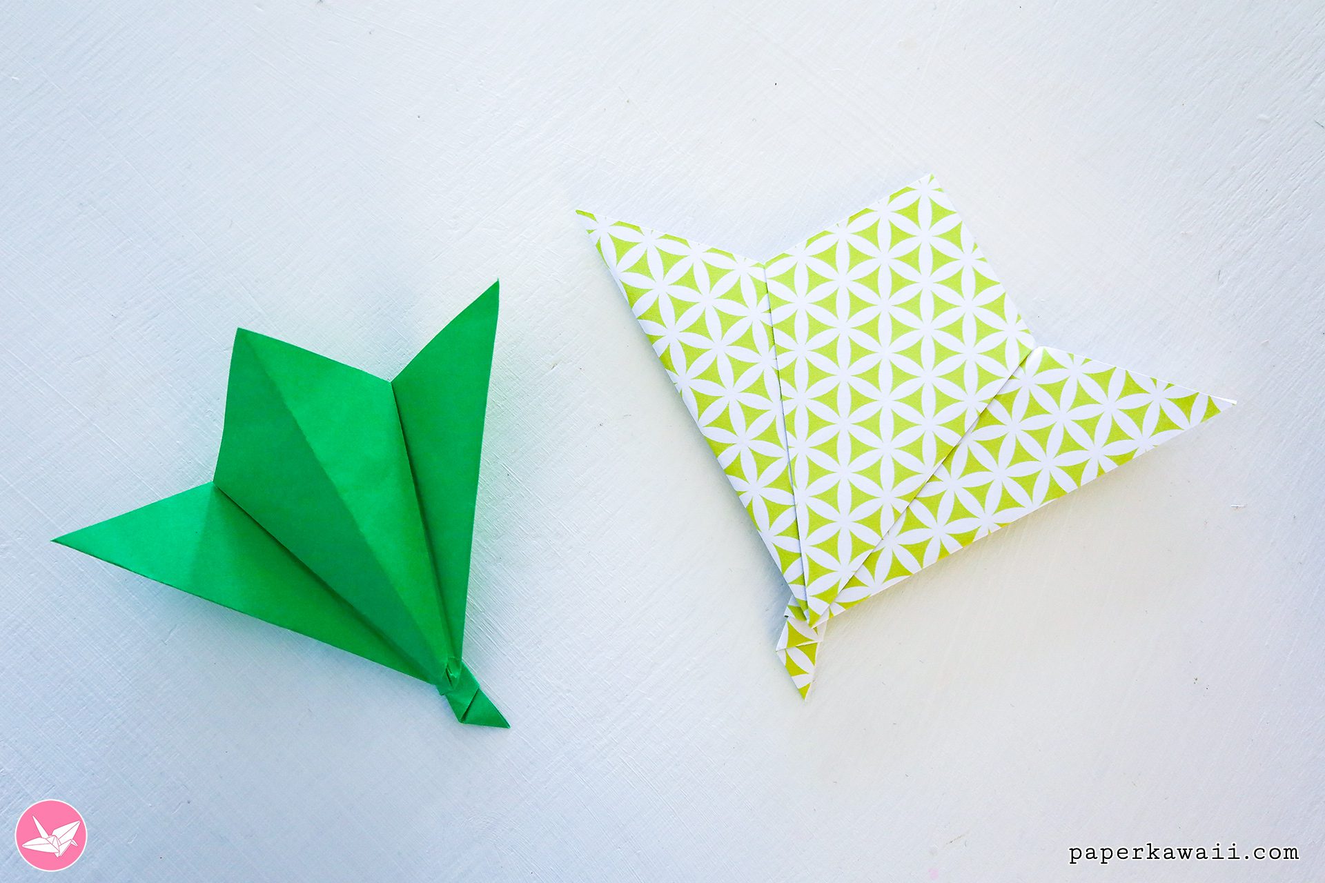 Origami Leaf Tutorial Paper Kawaii 01 1