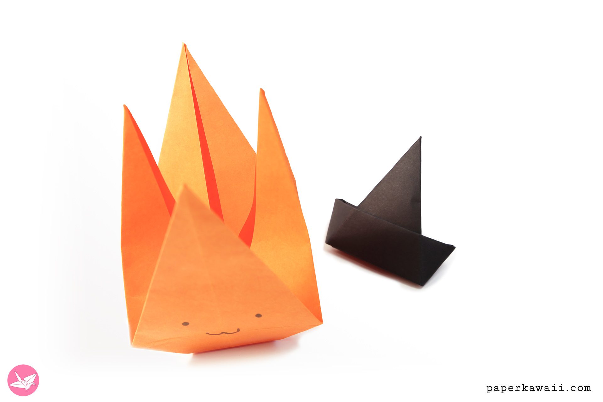 Origami Pumpkin Gift Bag Tutorial Paper Kawaii 03