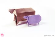 Origami Sheep Tutorial Paper Kawaii 02 180x120