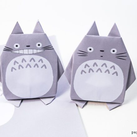 Origami Totoro Tutorial Paper Kawaii 01 440x440