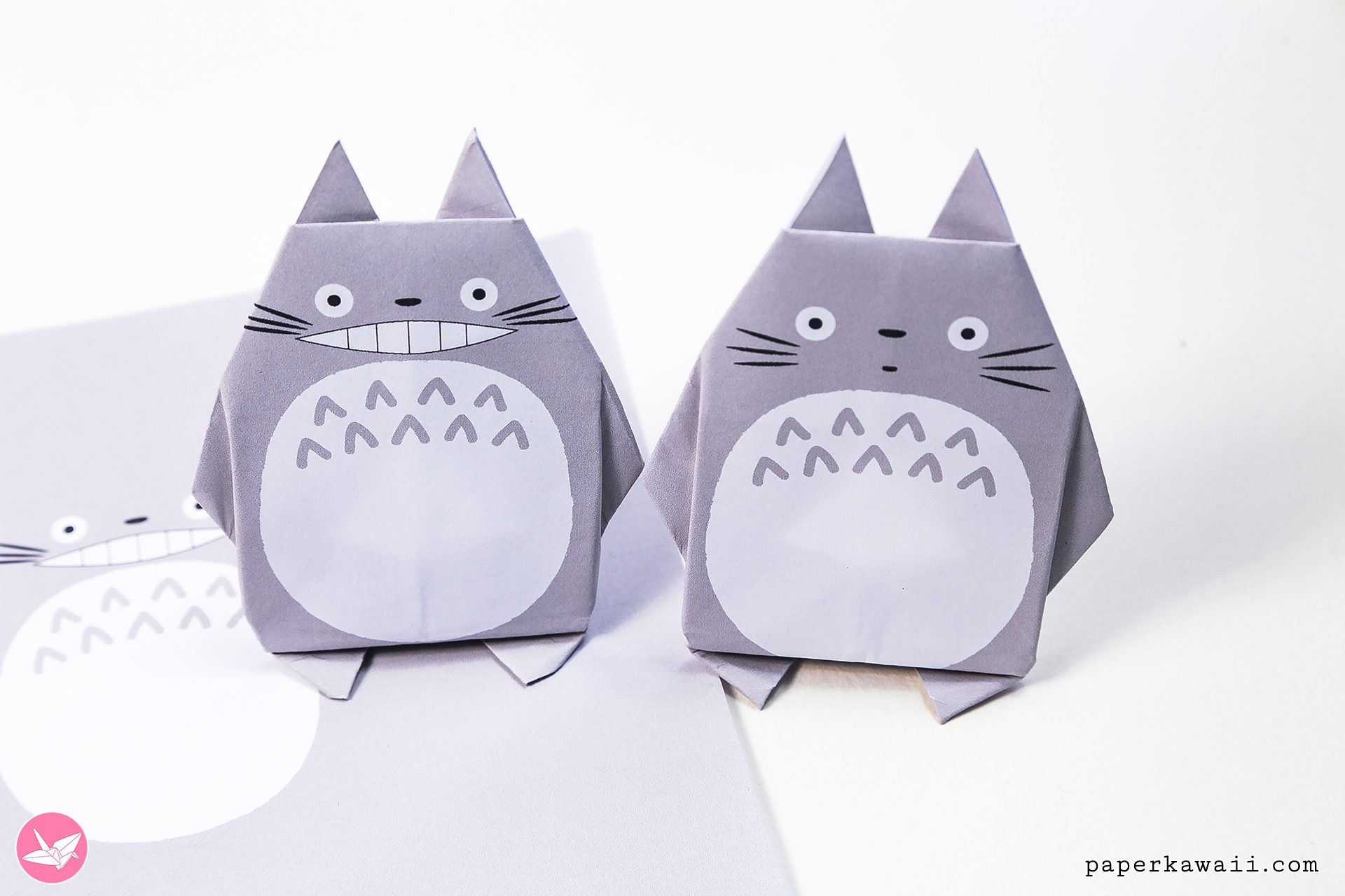 Origami Totoro Tutorial Paper Kawaii 01