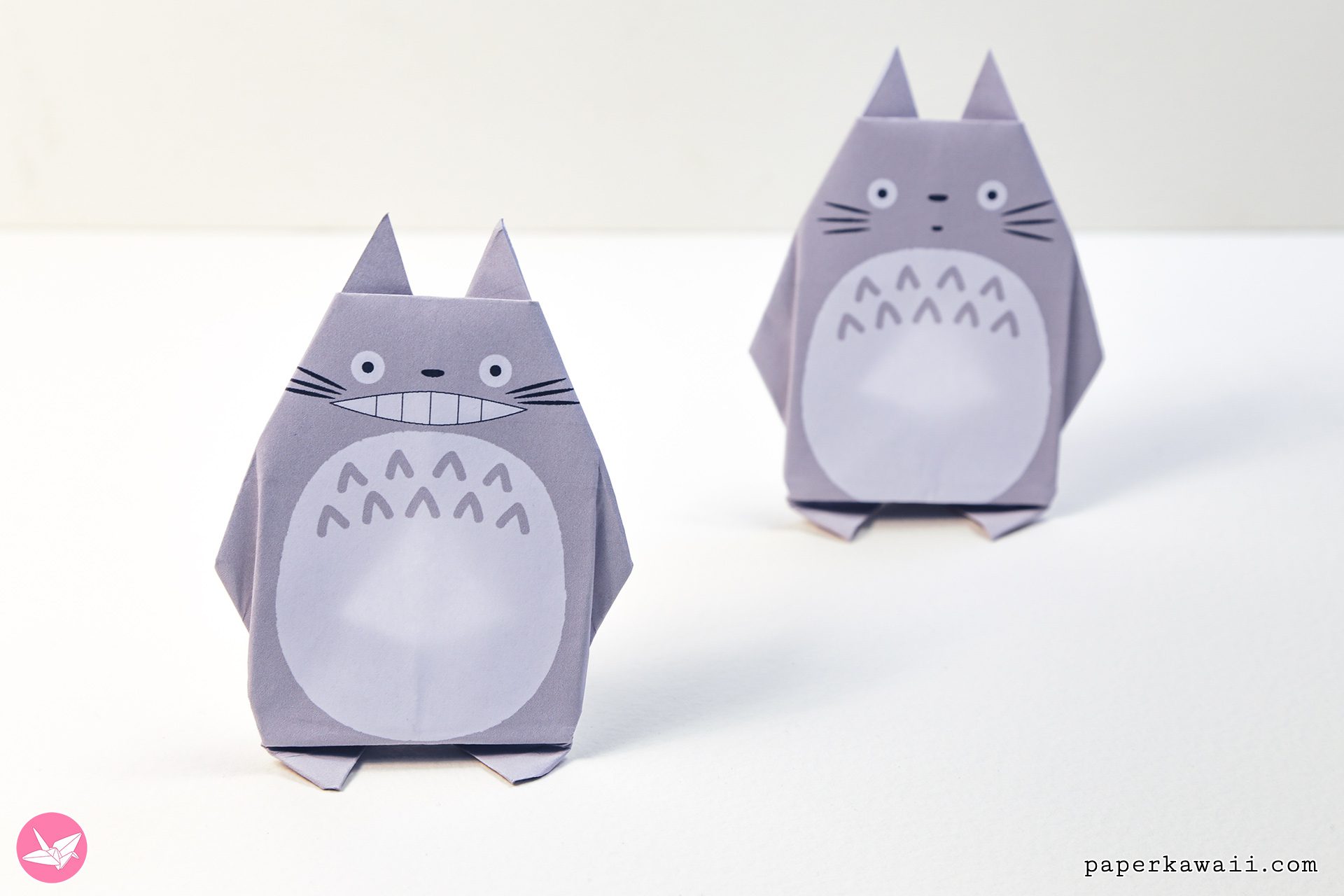 Origami Totoro Tutorial Paper Kawaii 04