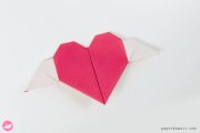 Origami Winged Heart Tutorial Paper Kawaii 01