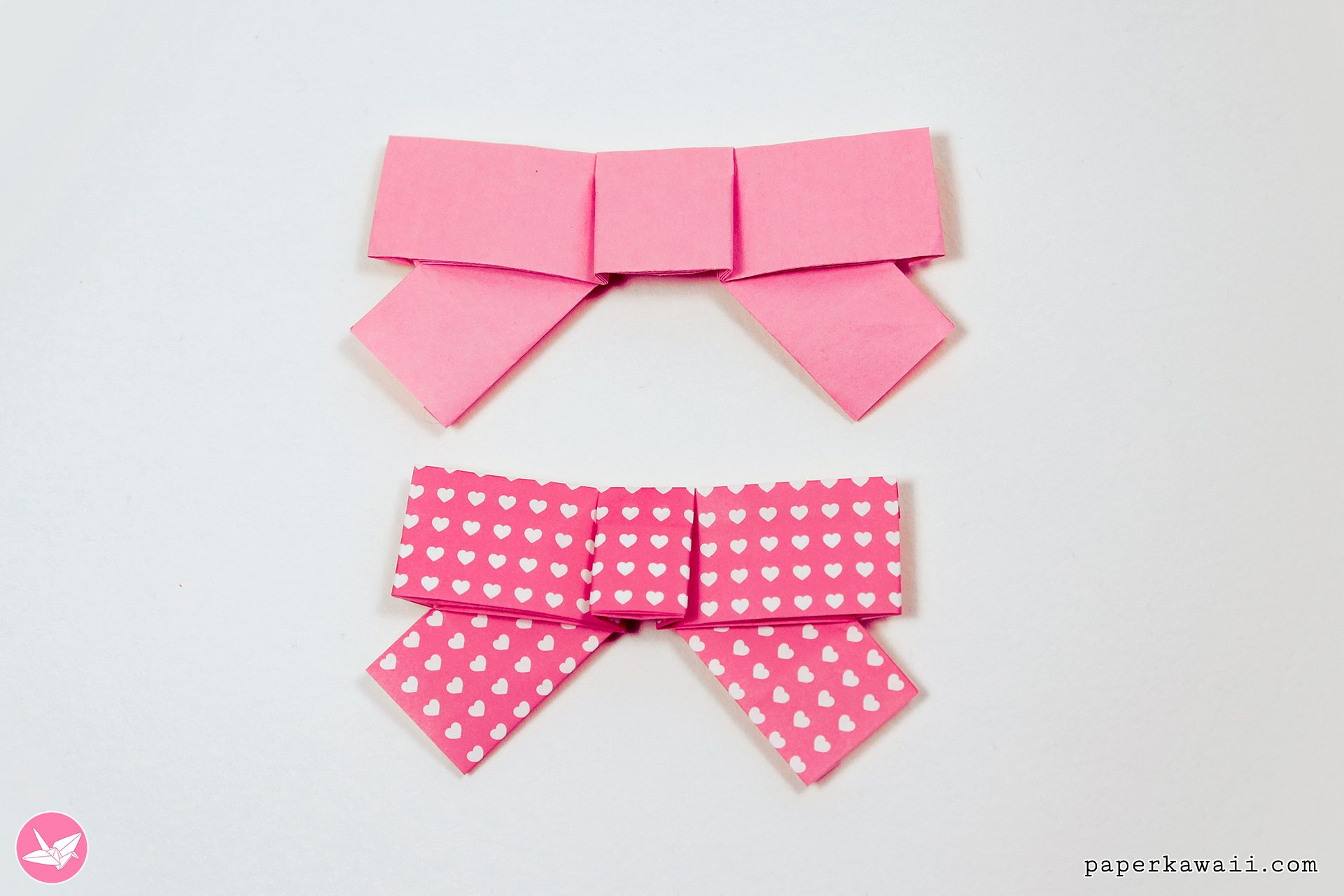 True Origami Bow Ribbon Tutorial Paper Kawaii 02