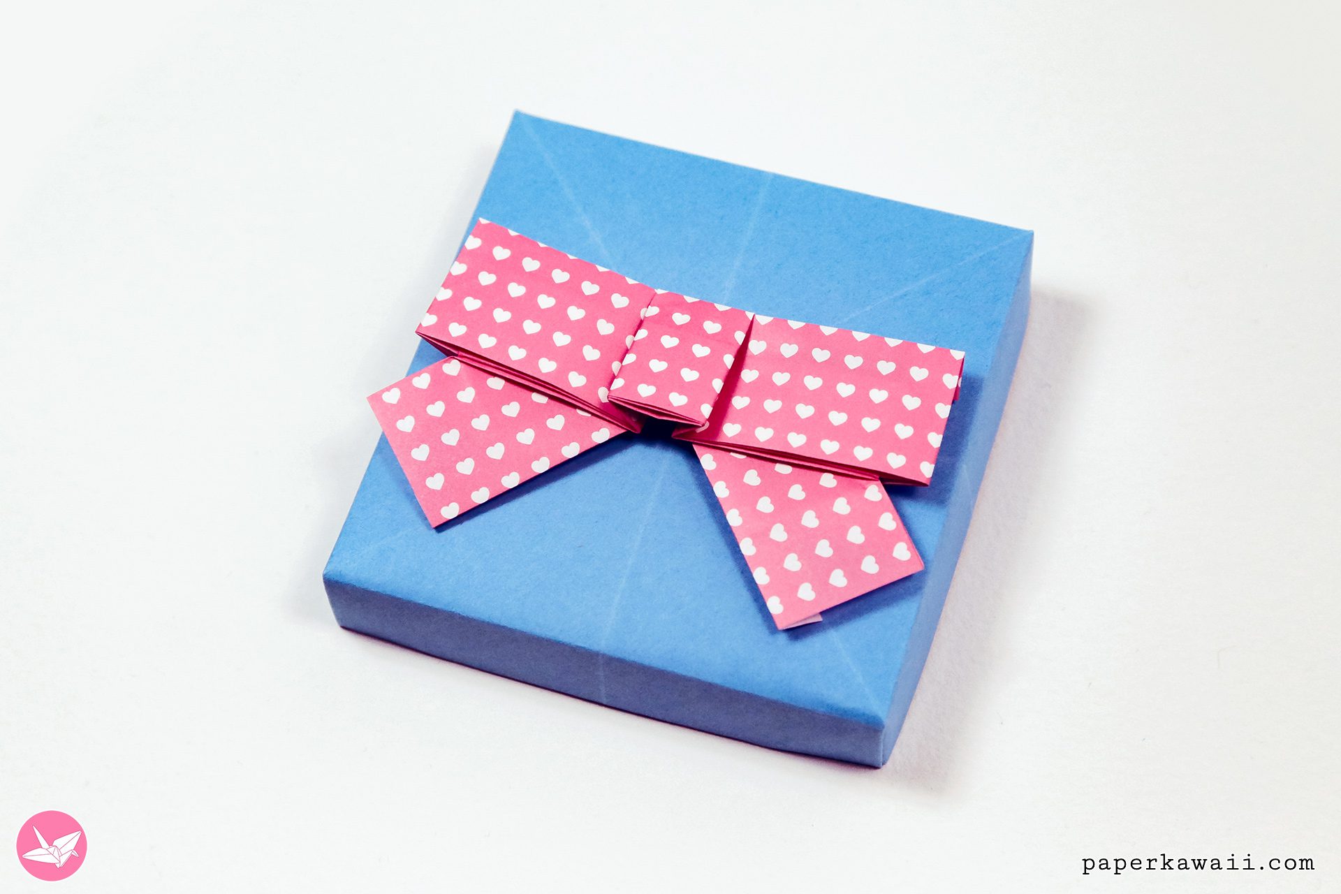 True Origami Bow Ribbon Tutorial Paper Kawaii 05