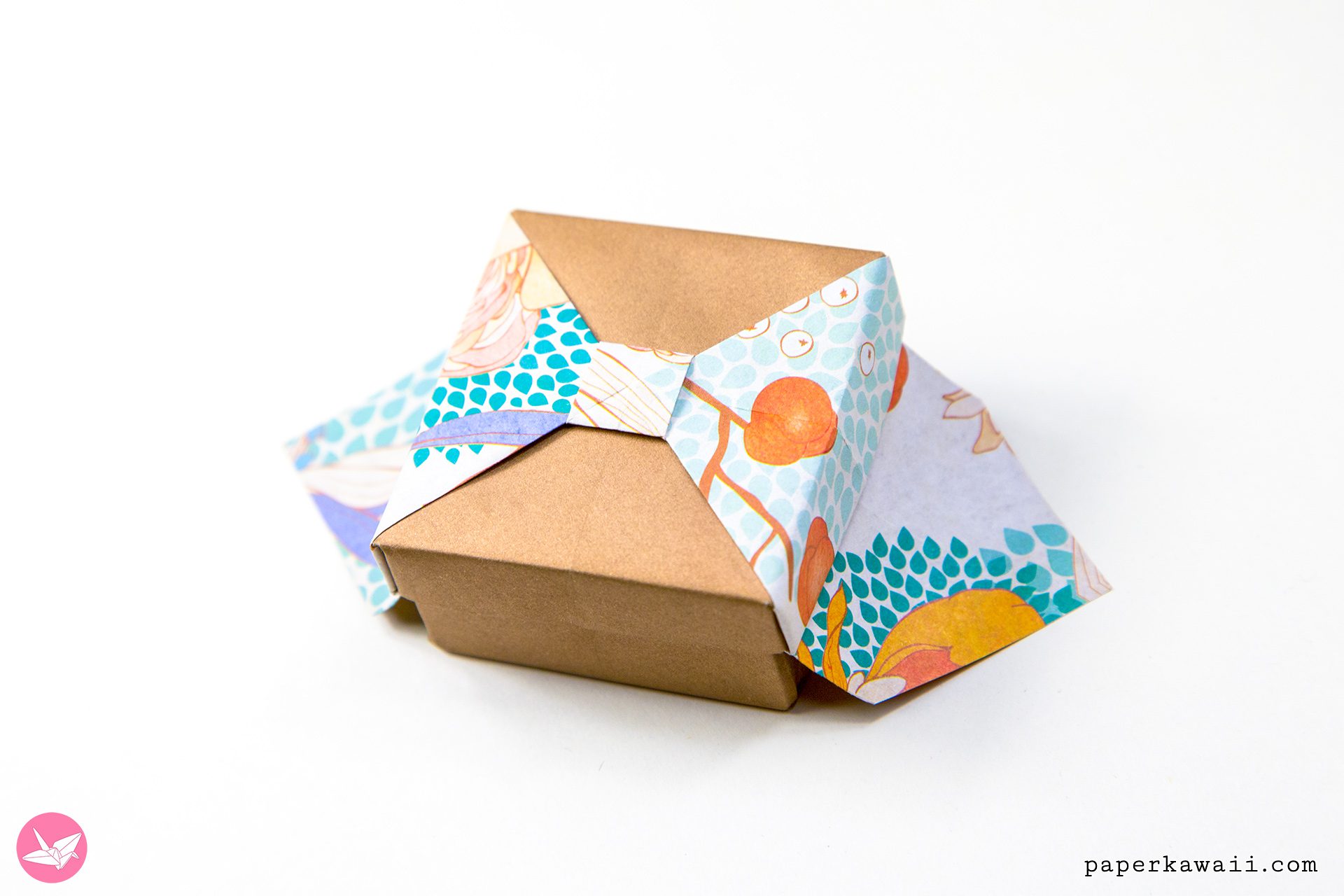 Origami Bow Box Tutorial Paper Kawaii 03