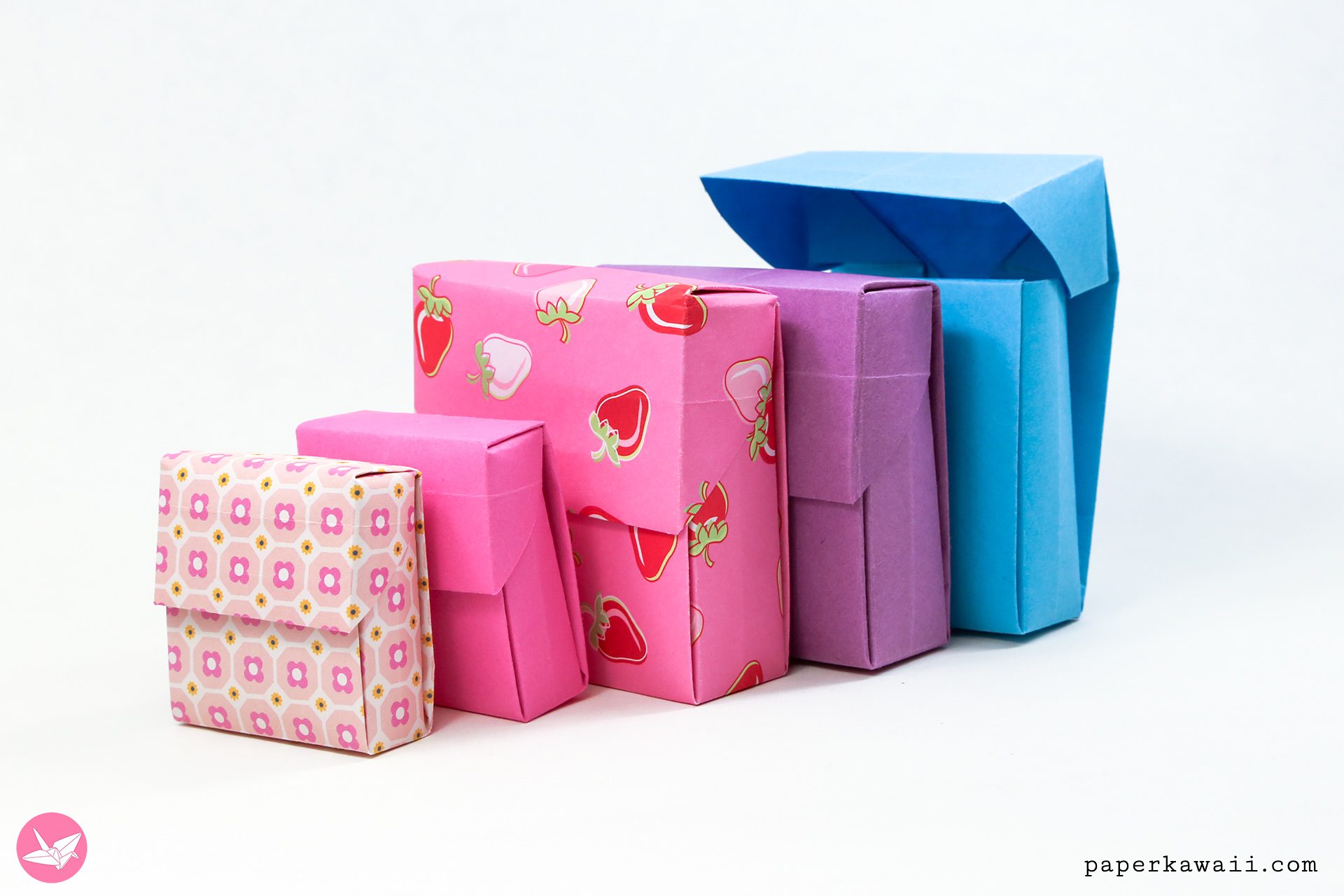 Origami Photo Frame Box Tutorial - Paper Storage - Paper Kawaii 