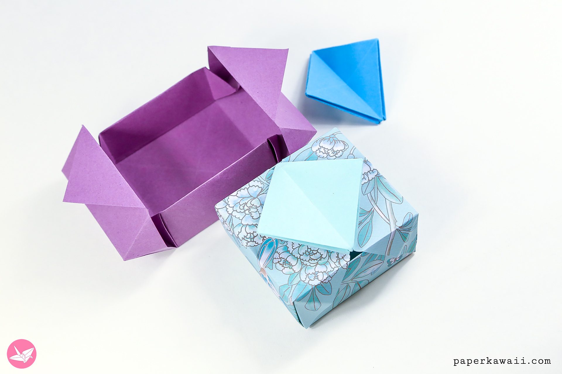 Origami Gatefold Box Tutorial Paper Kawaii 01 1